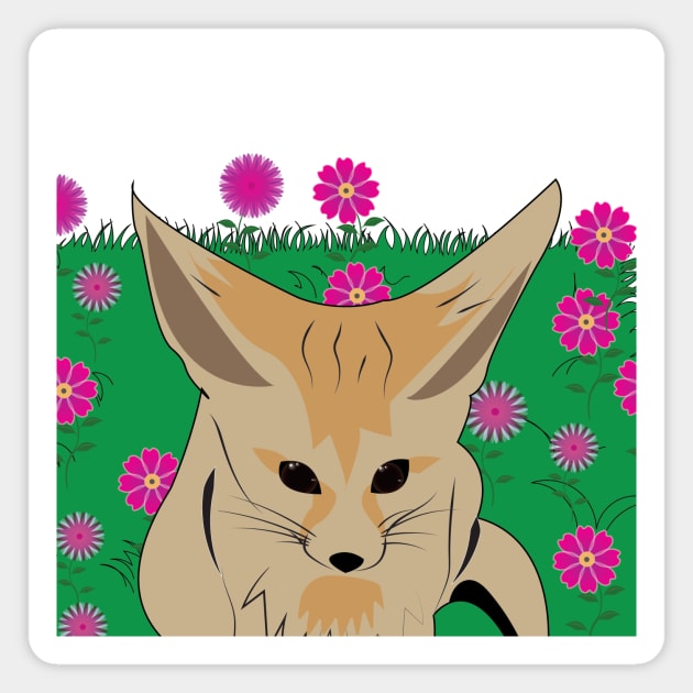 cute fox Magnet by Ranel